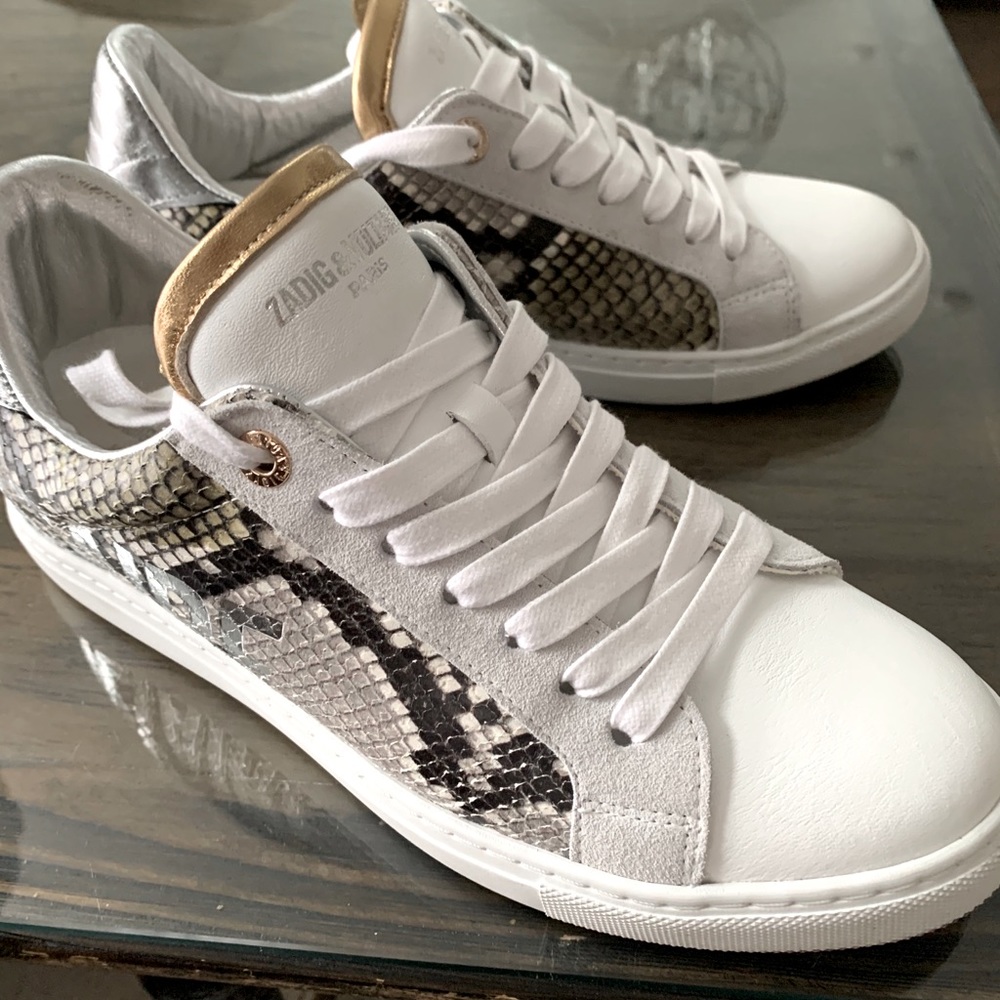 Zadig & Voltaire Wild Snake Leather Sneaker